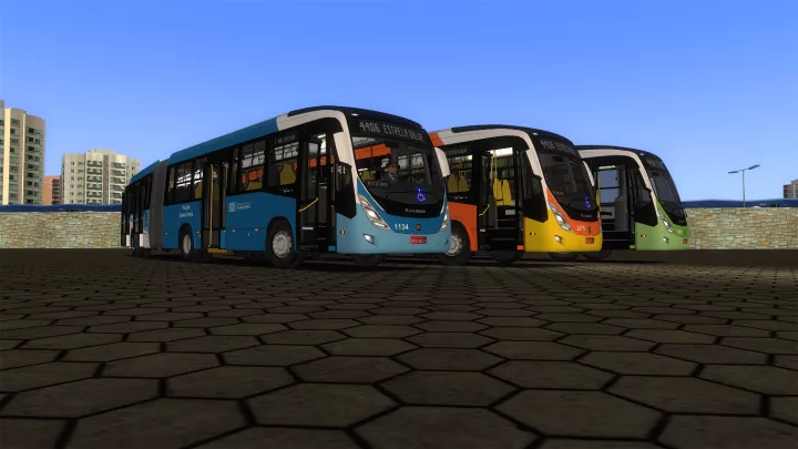 OMSI e Próton Bus Simulator- Skins da Baixada Santista SP